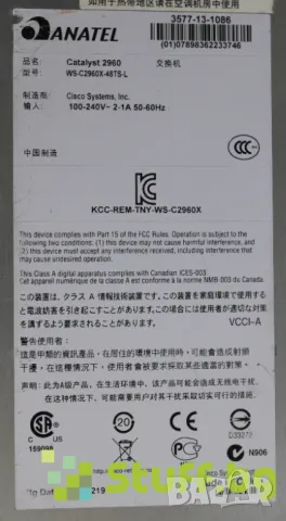 Суич Cisco Catalyst 2960X, снимка 4 - Суичове - 50164491