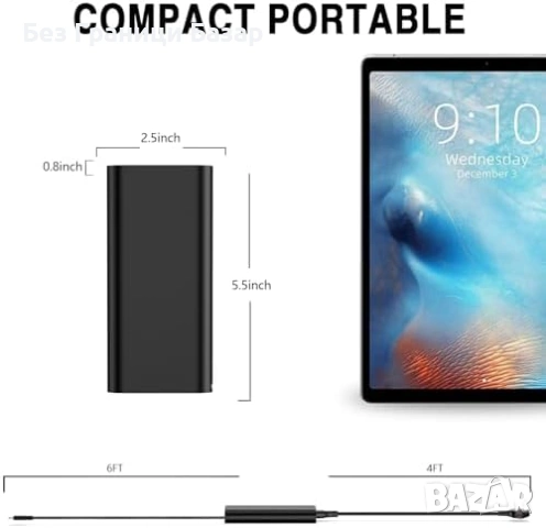 Ново USB-C 100W зарядно 20V 5A за HP Pavilion Plus 14 / Spectre Fold 17, снимка 4 - Друга електроника - 53666732