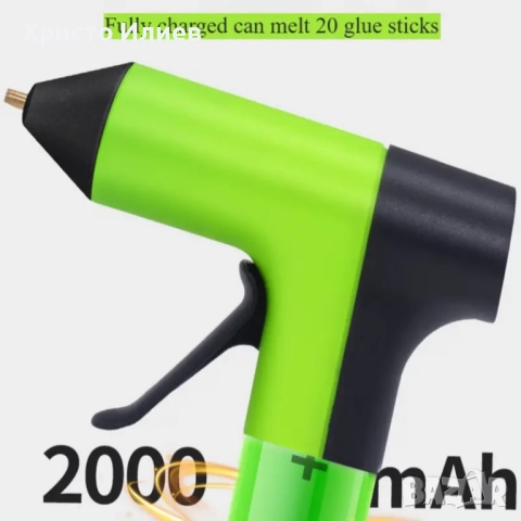 Безжичен Поялник за силикон Пистолет за топъл силикон с 20 пръчки комплект USB, снимка 6 - Поялници и запояване - 51445299