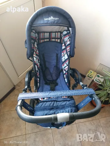 Бебешка количка Bergsteiger Capri 3 в 1 – КАТО НОВА (Пълен комплект), снимка 3 - Детски колички - 56132781