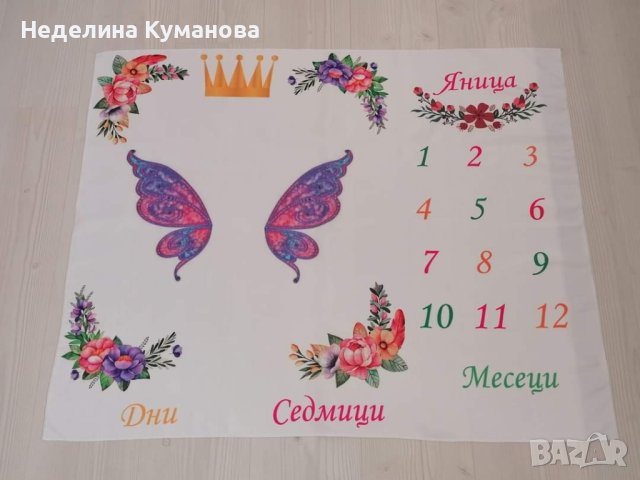 ✨️ Платно за отбелязване на месеци на бебе, снимка 7 - Други - 41925719
