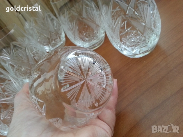 кристални чаши вода , снимка 4 - Антикварни и старинни предмети - 51719764