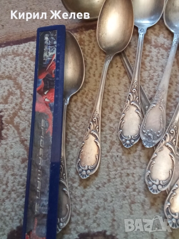 Посребрени прибори  лъжици и черпак  26318, снимка 7 - Прибори за хранене, готвене и сервиране - 52127499