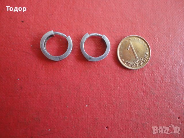 Сребърни обеци обици 925  1 