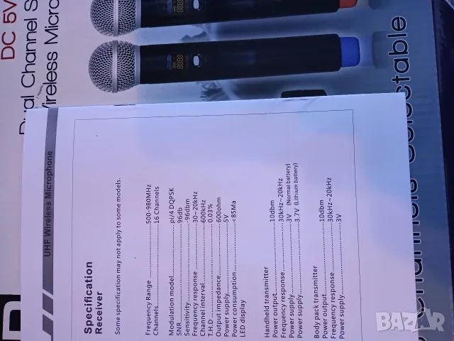 продавам безжични микрофони HED -WMS-12dual, снимка 7 - Микрофони - 55705766