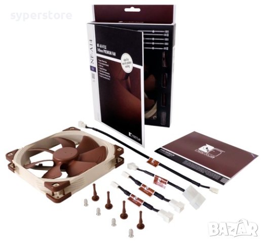 Вентилатор за компютър 140x140x25mm Noctua NF-A14-FLX SSO2 Bearing 3-pin 1200RPM 12V, снимка 4 - Други - 40479756