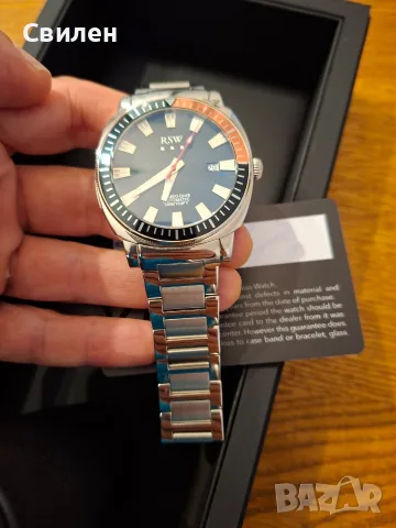 RSW Romeo Dive automatic swiss watch, снимка 8 - Мъжки - 56274348