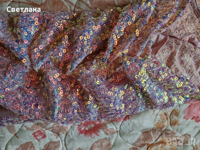 Парти рокля с пайети на Mango , снимка 4 - Рокли - 52073038