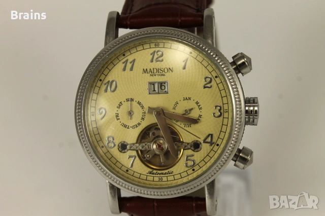 Мъжки Ръчен Часовник MADISON NEW YORK Tourbillon Automatic, снимка 3 - Мъжки - 53232456