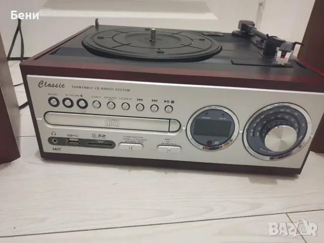 Продавам грамофон /радио/CD/USB с колонки, снимка 2 - Грамофони - 55942033