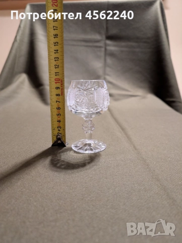 6 бр. кристални чашки за коняк, снимка 4 - Чаши - 52690384