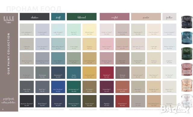 Интериорна боя Elle by Crown 125 ml, снимка 3 - Бои, лакове, мазилки - 53452969