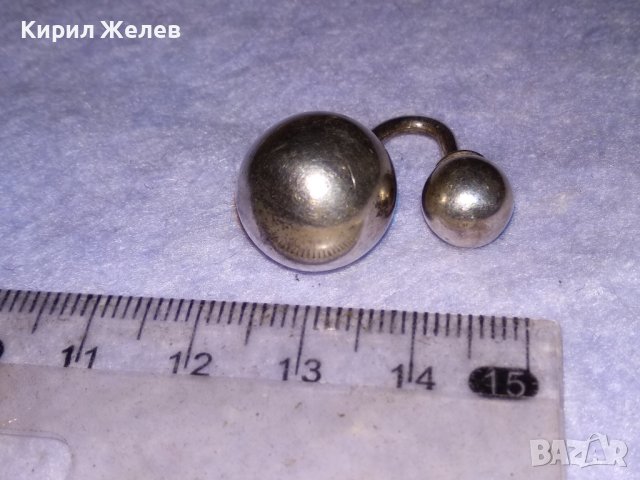 СТИЛНА МОДНА СРЕБЪРНА ПИЪРСИНГ ОБЕЦА СРЕБРО 925 АРТ БИЖУ 38758, снимка 5 - Обеци - 41741802