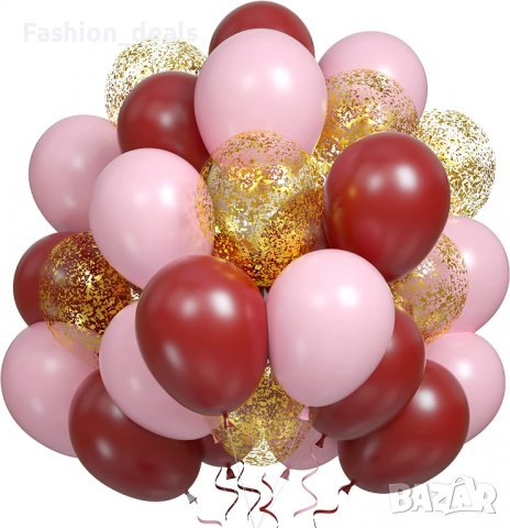 Нов Комплект декорации / украса за рожден ден Парти Балони 60 броя