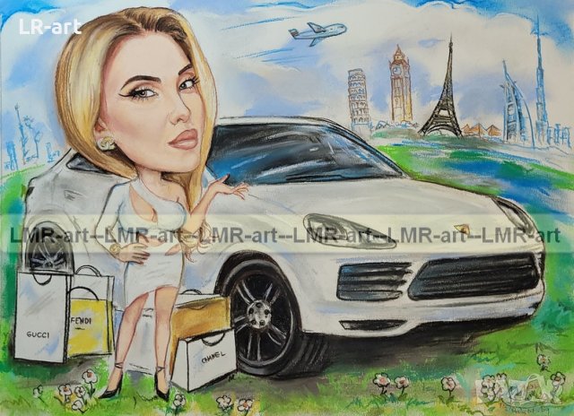 КАРИКАТУРИ , ШАРЖ от снимка, рисувам ръчно, снимка 8 - Картини - 39223865