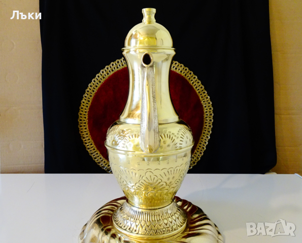 Бронзова кана за вино 2.5 литра,Йерусалим,маркирана. , снимка 9 - Антикварни и старинни предмети - 36470606