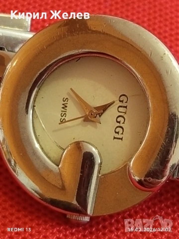 Модерен дамски часовник GUGGI SWISS красив стилен дизайн 40564, снимка 7 - Дамски - 53482658