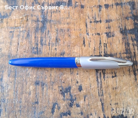 писалка и химикалка Сапи Sapi комплект сребро със синьо Италия в кутия, снимка 5 - Ученически пособия, канцеларски материали - 52472285