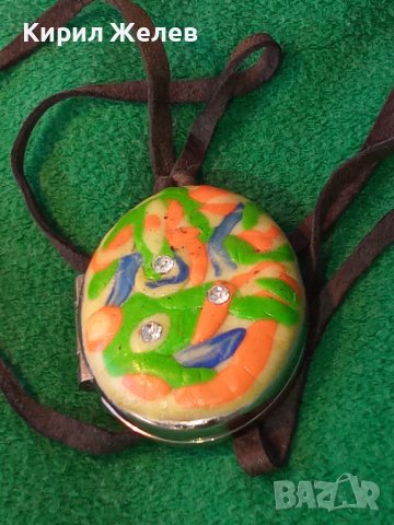 КРАСИВА СТОМАНЕНА СРЕБРИСТА ВИНТИДЖ КУТИЙКА - МЕДАЛЬОН За СНИМЧИЦИ Или ДРУГО с ШНУРЧЕ от ВЕЛУР 26385, снимка 6 - Колиета, медальони, синджири - 41483232