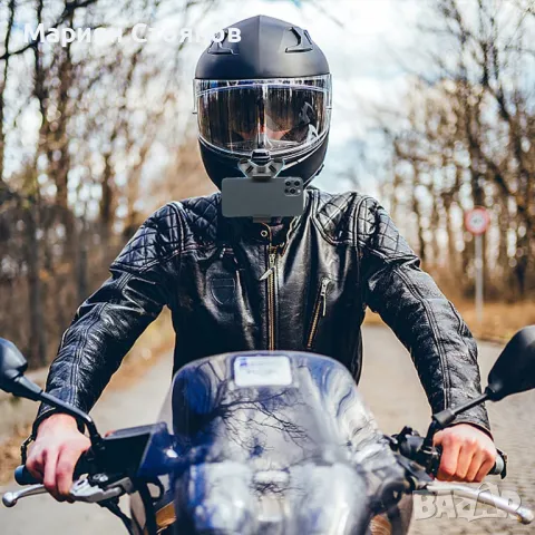 Стойка за каска GoPro екшън камера държач за телефон за каска, снимка 2 - Аксесоари и консумативи - 50152195