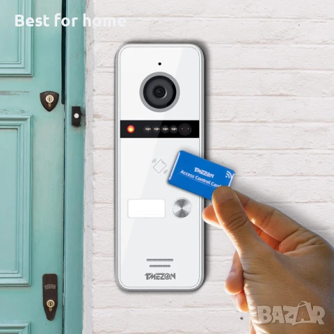 TMEZON 4-жична видеодомофонна система с тъчскрийн монитор, снимка 7 - Други - 50907646