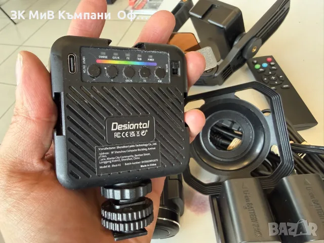Камера 8K с лед / Zoom H2n / Прожектор / Комплект микрофони с приемник, снимка 9 - Светкавици, студийно осветление - 55909704