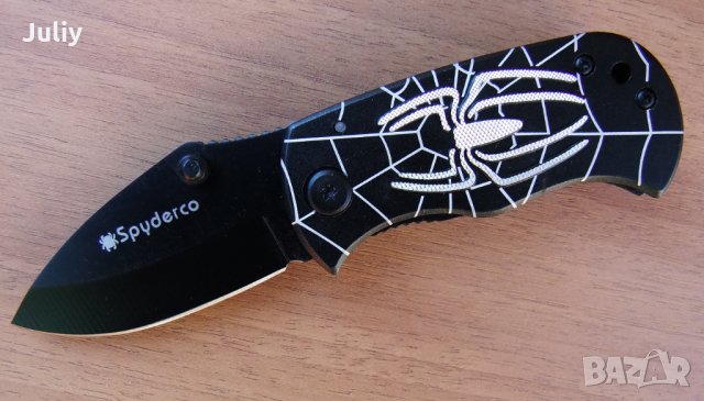 Малък джобен нож Spyderco, снимка 2 - Ножове - 35938525