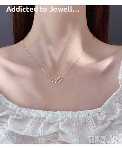 Тотална разпродажба - 50% Сребърно колие /5187/, снимка 3 - Колиета, медальони, синджири - 39683564