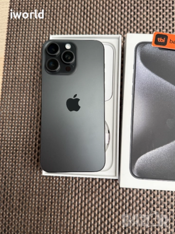 КАТО НОВ❗️iPhone 15 Pro MAX ❗️Лизинг от 50лв/м ❗️Black Titanium 256Gb❗️, снимка 4 - Apple iPhone - 52050403