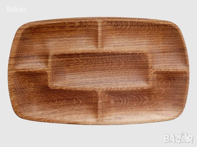 Кухненска 3Д дъска/плато за сервиране и рязане от дърво. "Тетрис"."