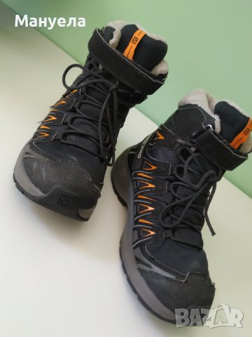 Детски Зимни обувки Salomon SHOES XA PRO 3D WINTER TS CSWP J BK/MAGN, снимка 6 - Детски боти и ботуши - 42021966