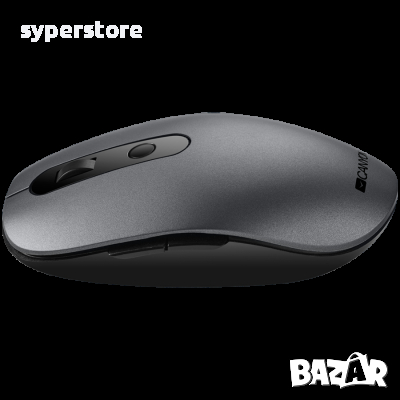 Мишка Безжична CANYON CNS-CMSW09DG 1600dpi 6btns Графит Двурежимна безжична мишка, снимка 3 - Клавиатури и мишки - 36507257