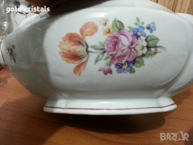 Стар български порцелан супник, снимка 5 - Антикварни и старинни предмети - 35871225