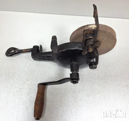 Стар, здрав, работещ Ръчен Шмиргел, снимка 4 - Други инструменти - 48779090