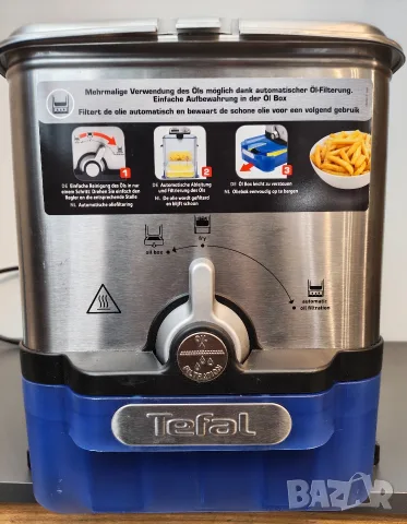 Полупрофесионален фритюрник Tefal Oleoclean Pro Inox & Design (модел FR8040)., снимка 2 - Фритюрници - 56255941