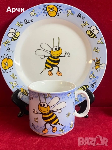 Детски порцеланов сет , снимка 2 - Сервизи - 53837663