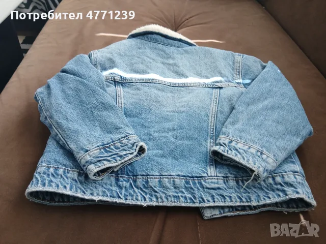 Дънково детско  подплатено яке на Zara, снимка 3 - Детски якета и елеци - 55786482