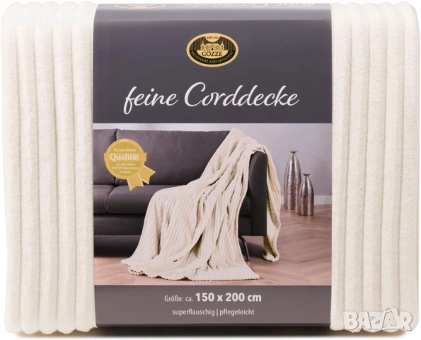 Gözze Меко пухкаво одеяло, фин кадифен вид, 150/200см., снимка 8 - Други стоки за дома - 53824602