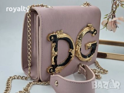 Dolce & Gabbana Нова Розова Кожена Дамска Чанта , снимка 2 - Чанти - 53486123