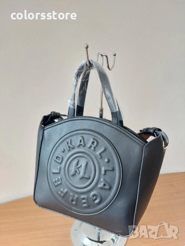 Черна чанта Karl Lagerfeld- SG-VS1, снимка 3 - Чанти - 41159538