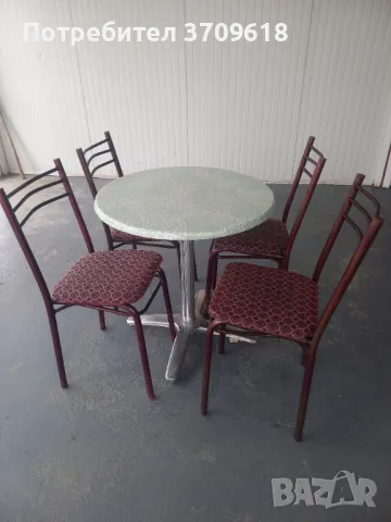 Продавам комплект маси и столове , снимка 3 - Маси - 48150828