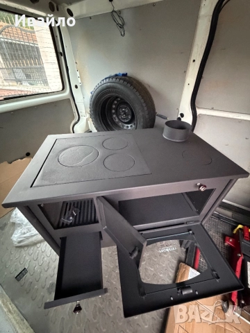 Печка Прометей с фурна на твърдо гориво , снимка 3 - Отоплителни печки - 52068898