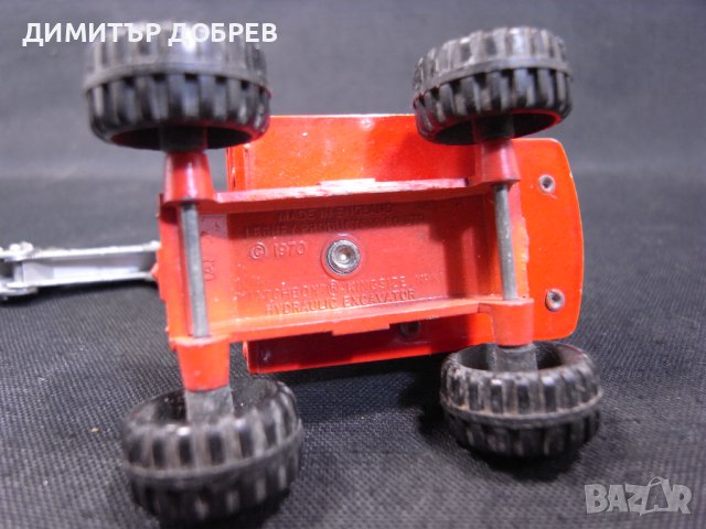  СТАРА РЕТРО МЕТАЛНА КОЛИЧКА EXCAVATOR MATCHBOX KING SIZE, снимка 7 - Колекции - 41910283