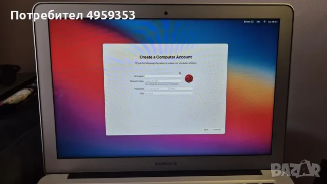 Apple MacBook Air 13" 2017 | i5 | 8 GB RAM | 128 GB SSD + кутия, снимка 4 - Лаптопи за дома - 56221689