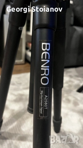 Статив Benro A2580T и Benro S6 видео глава, снимка 4 - Чанти, стативи, аксесоари - 53479396