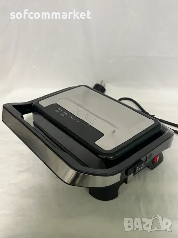  Електрически грил и преса за сандвичи Tefal Inicio Compact (1000W) – С ГАРАНЦИЯ!, снимка 2 - Скари - 55927346