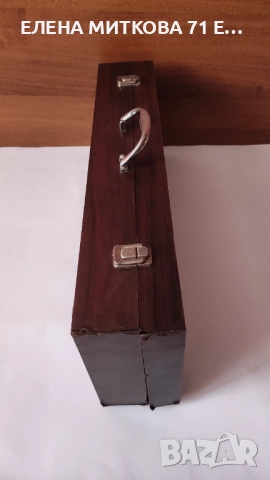 Комплект големи масивни прибори за барбекю в дървен куфар, снимка 9 - Барбекюта - 52280967