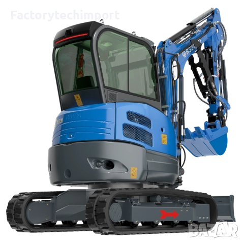 Мини багер Rippa R32 Pro 3.2 т KUBOTA (4 цилиндъра)+ Климатик , снимка 10 - Индустриална техника - 52719710