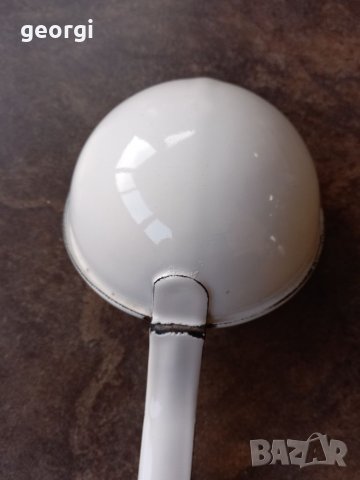 Ретро емайлиран черпак , снимка 3 - Антикварни и старинни предмети - 35994662