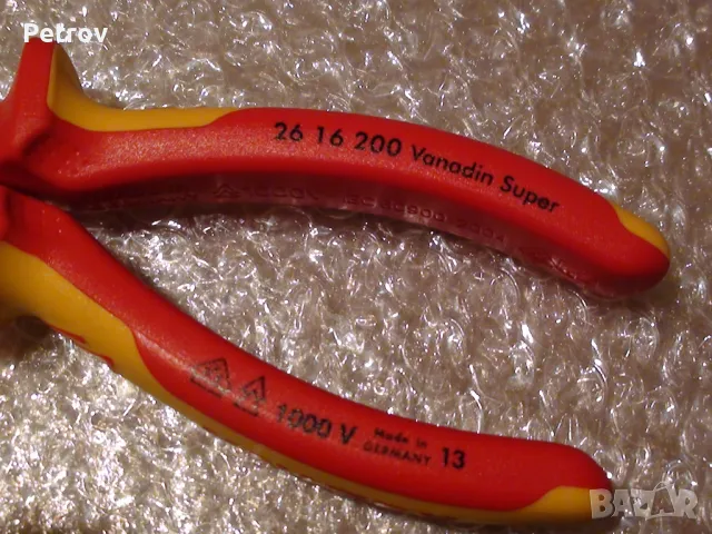 KNIPEX 26 16 200 VDE 1000 V - Profi Клещи 200 mm с дълги човки !!!ЧИСТО НОВИ !!! от DEUTSCHLAND !!!, снимка 12 - Клещи - 30397979